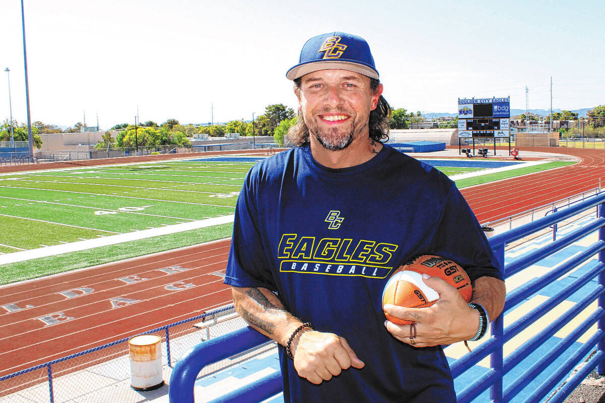 Frank "Bubba" Mariani, seen here when he started as the new varsity football at Boulder City Hi ...