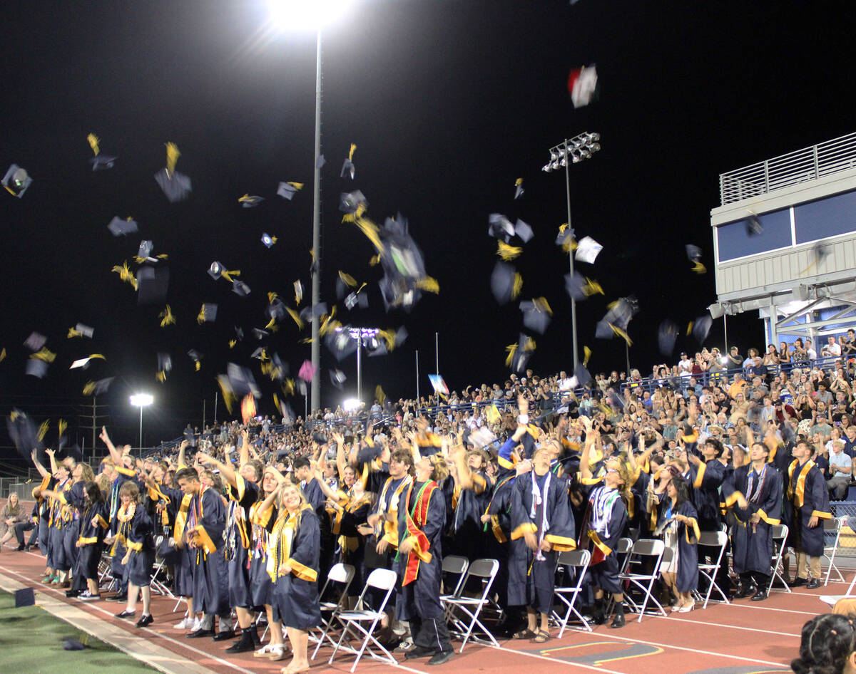 Photos by Ron Eland/Boulder City Review And just like that, the BCHS class of 2026 are official ...