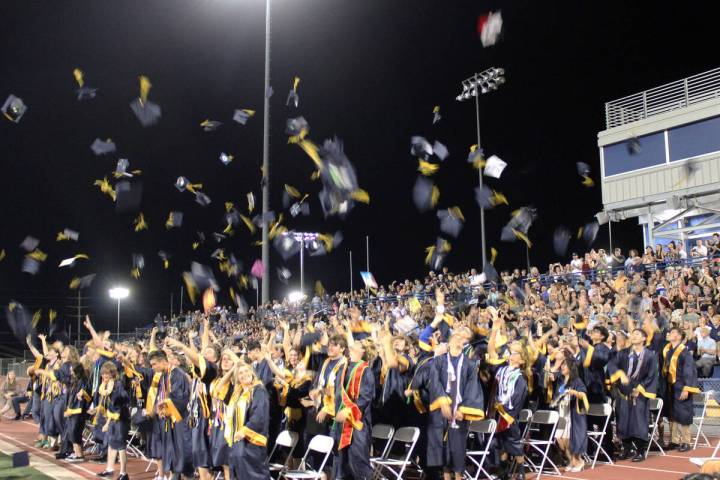 Photos by Ron Eland/Boulder City Review And just like that, the BCHS class of 2026 are official ...