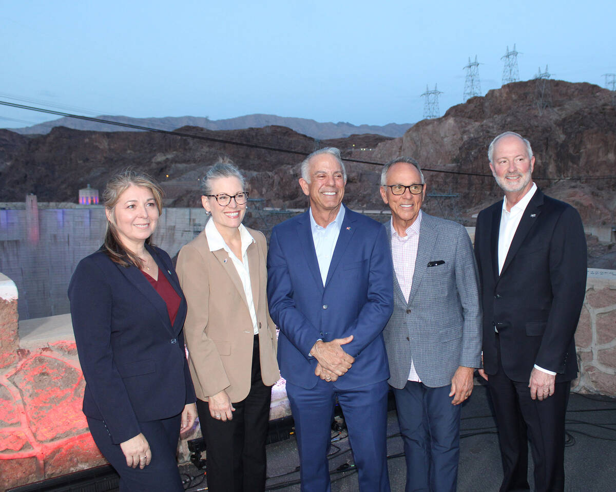 Ron Eland/Boulder City Review Several dignitaries turned out Monday night for a private event f ...