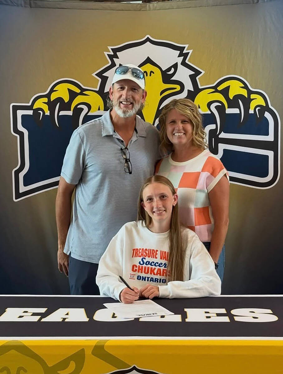 Photo courtesy Leonesse Williams Boulder City High School soccer star Leonesse signs on to pla ...
