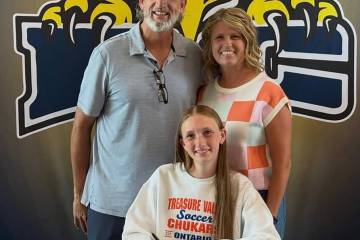 Photo courtesy Leonesse Williams Boulder City High School soccer star Leonesse signs on to pla ...