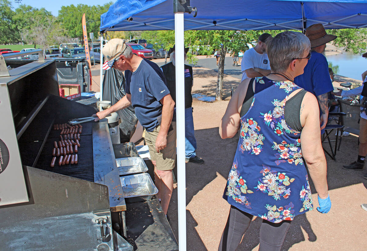 Various state and local groups were on hand Saturday, including the Boulder City Elks Lodge, wh ...