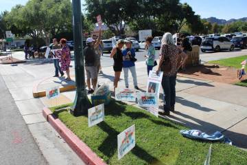 Ron Eland/Boulder City Review Last month, a group of people against a proposed data canter in E ...