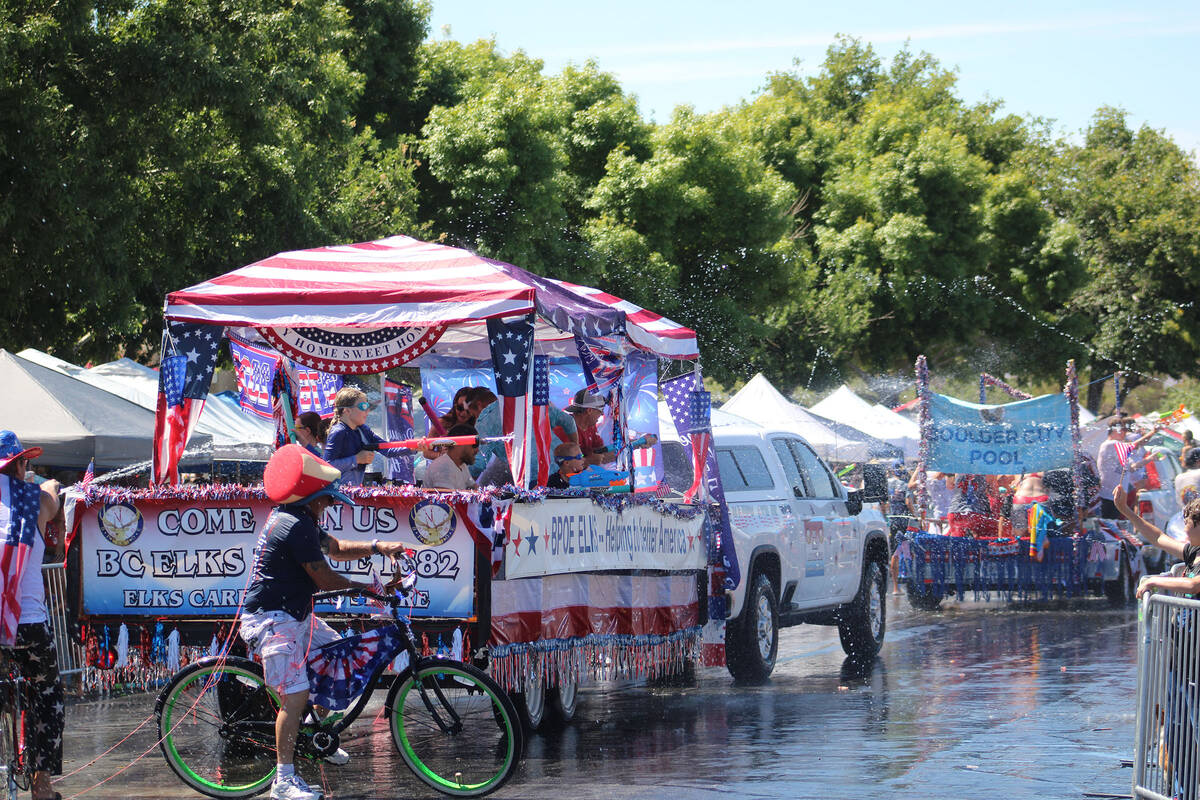 More than one-third of the parade entries were in the water zone.