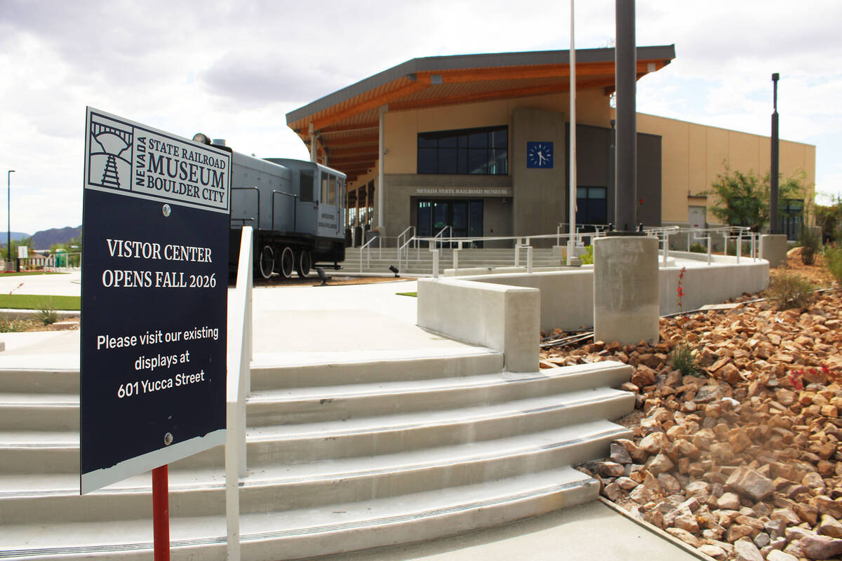 Ron Eland/Boulder City Review The exterior to the Nevada State Railroad Museum Visitor Center i ...