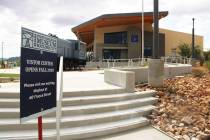 Ron Eland/Boulder City Review The exterior to the Nevada State Railroad Museum Visitor Center i ...