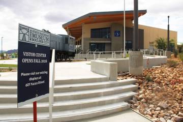 Ron Eland/Boulder City Review The exterior to the Nevada State Railroad Museum Visitor Center i ...