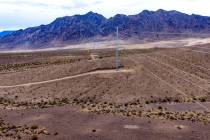 The approximate site of a data center approval by the BLM south of the I-11 and west of US-95 a ...