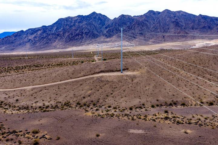The approximate site of a data center approval by the BLM south of the I-11 and west of US-95 a ...