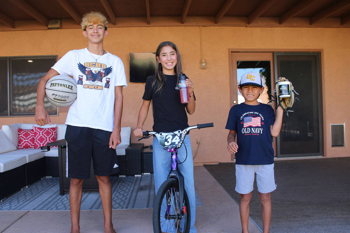 Ron Eland/Boulder City Review Keiki Fuel is geared toward kids like Thomas, 15, Isabella, 11 an ...