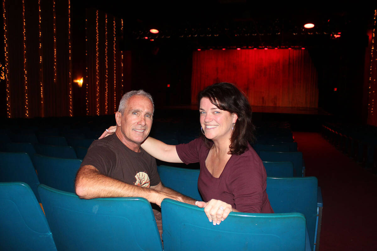 Ron Eland/Boulder City Review Anna and Danny McKay sit inside the Boulder Theatre. With the ann ...
