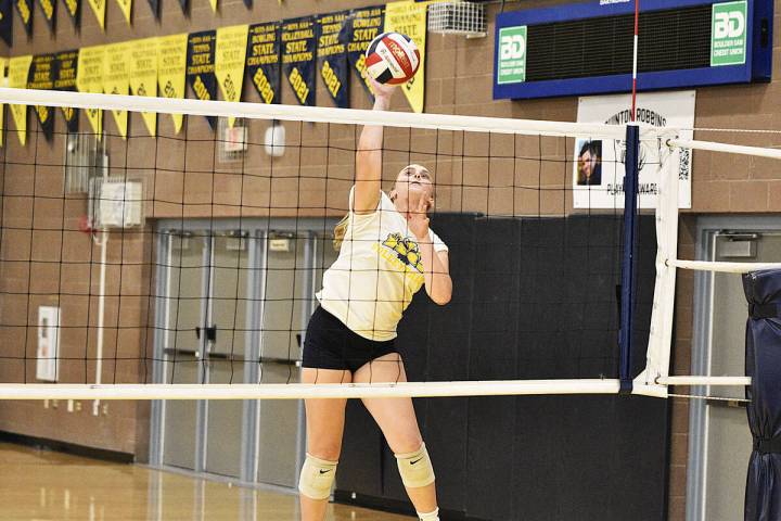 Robert Vendettoli/Boulder City Review Boulder City High School senior volleyball captain Bella ...
