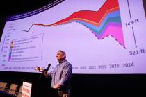 General Manager John Entsminger, Southern Nevada Water Authority, speaks during the fourth annu ...