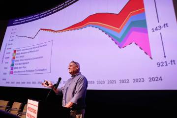 General Manager John Entsminger, Southern Nevada Water Authority, speaks during the fourth annu ...