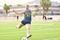 Robert Vendettoli/Boulder City Review Boulder City High School star Soccer player Hannah Stark ...
