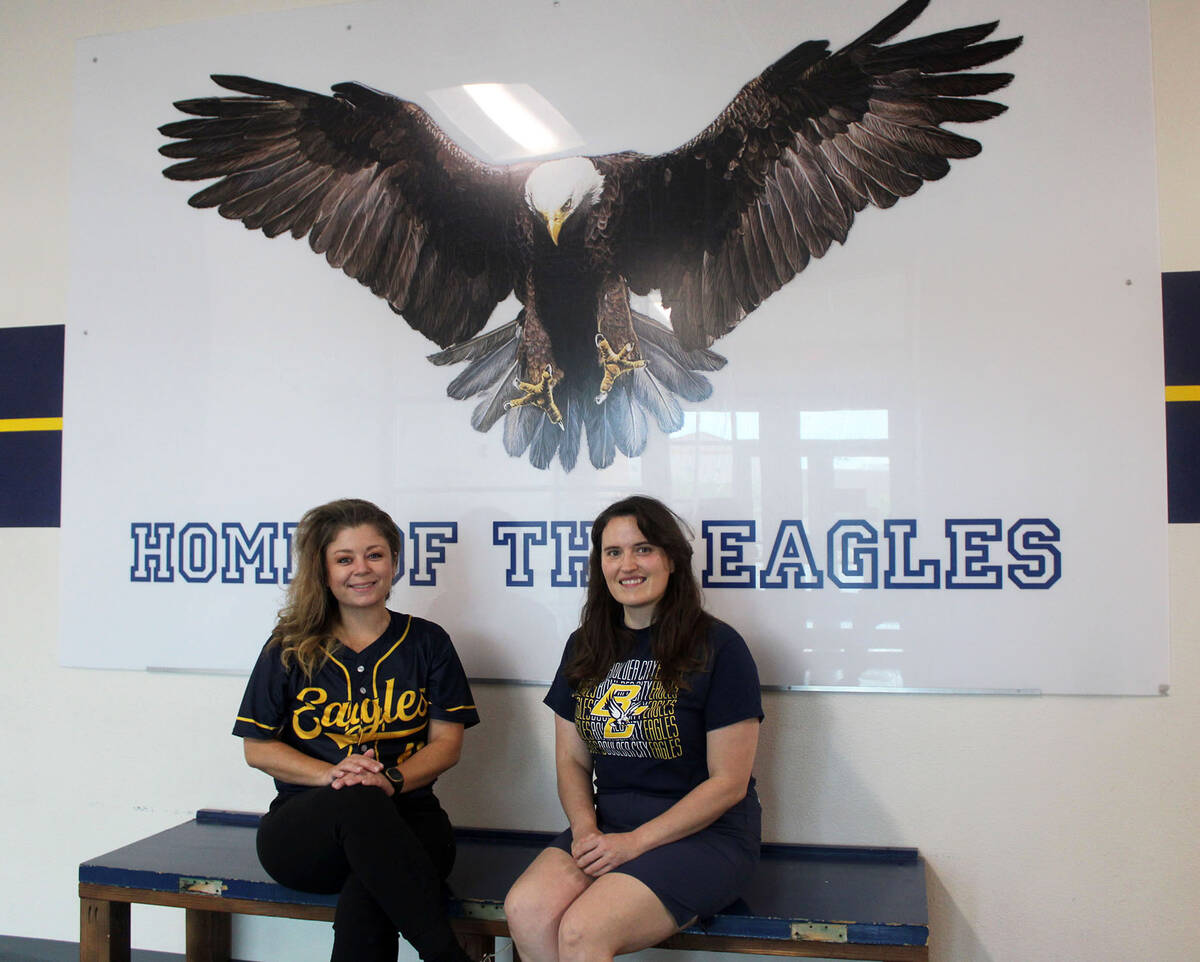 Courtney Essman and Analisa Kimball from Boulder City High School.