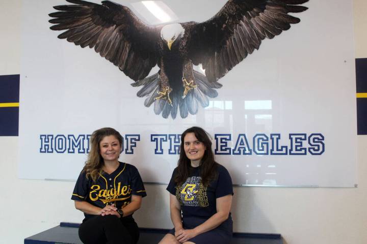 Courtney Essman and Analisa Kimball from Boulder City High School.