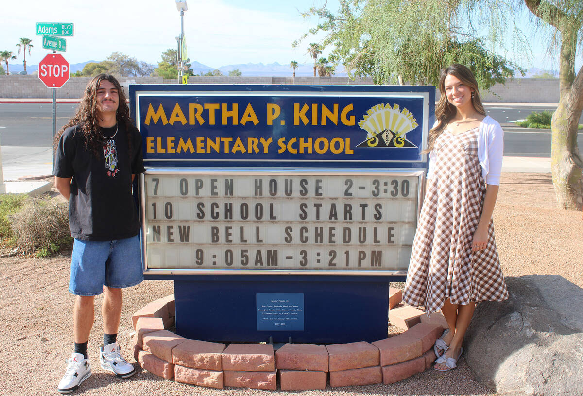 Alex Hall and Alyssa Bryant from Martha P. King Elementary School.