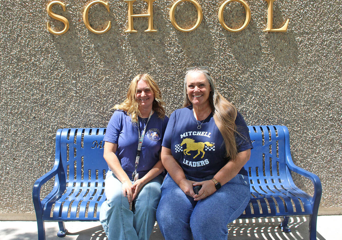 Bonny Fikri and Amber Fisher from Mitchell Elementary School.