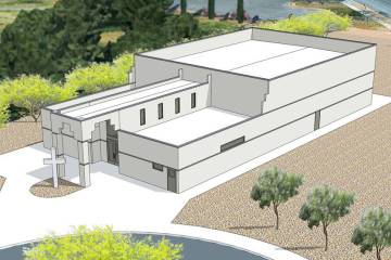 This rendering from GreeneTindall Design shows the proposed design of the new Boulder City Unit ...