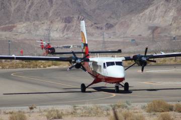 Ron Eland/Boulder City Review A commercial tour plane taxis along the runway last week at the B ...