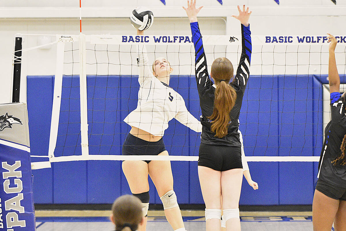 Robert Vendettoli/Boulder Citry Review Going up for a big strike, Boulder City hitter Juliette ...