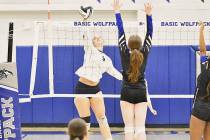 Robert Vendettoli/Boulder Citry Review Going up for a big strike, Boulder City hitter Juliette ...