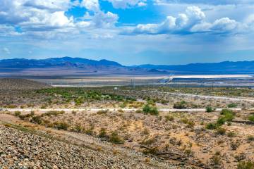 The approximate site of a data center approval by the BLM south of the I-11 and west of US 95 o ...