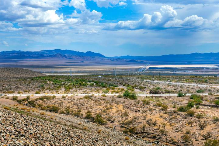 The approximate site of a data center approval by the BLM south of the I-11 and west of US 95 o ...