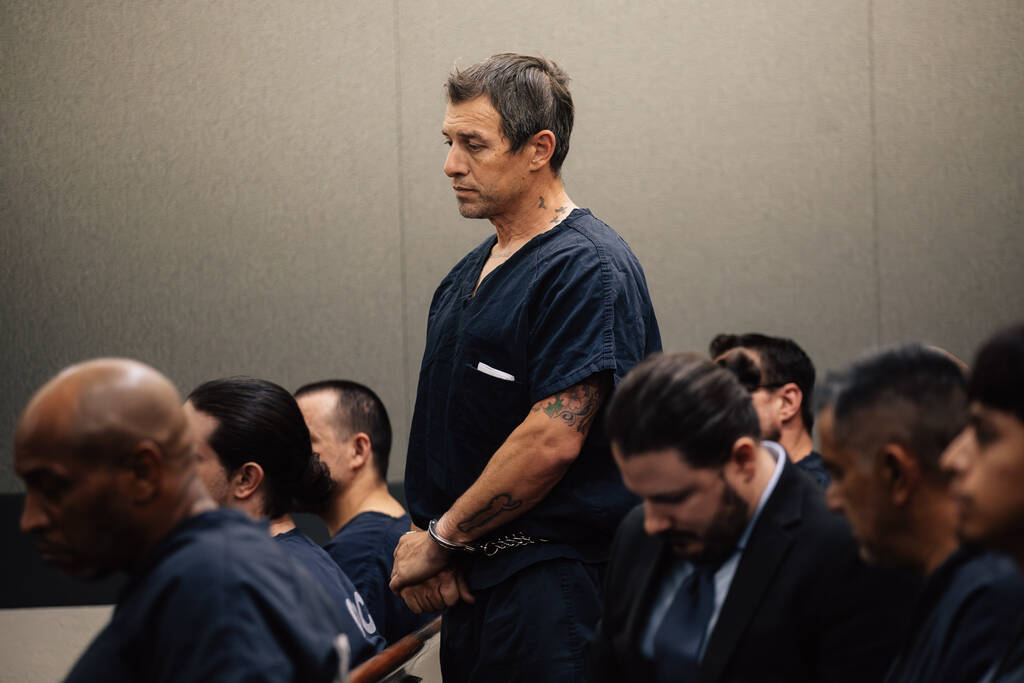 Frank Mariani appears in court at the Regional Justice Center Wednesday, May 6, 2026, in Las Ve ...