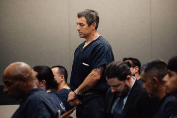 Frank Mariani appears in court at the Regional Justice Center Wednesday, May 6, 2026, in Las Ve ...