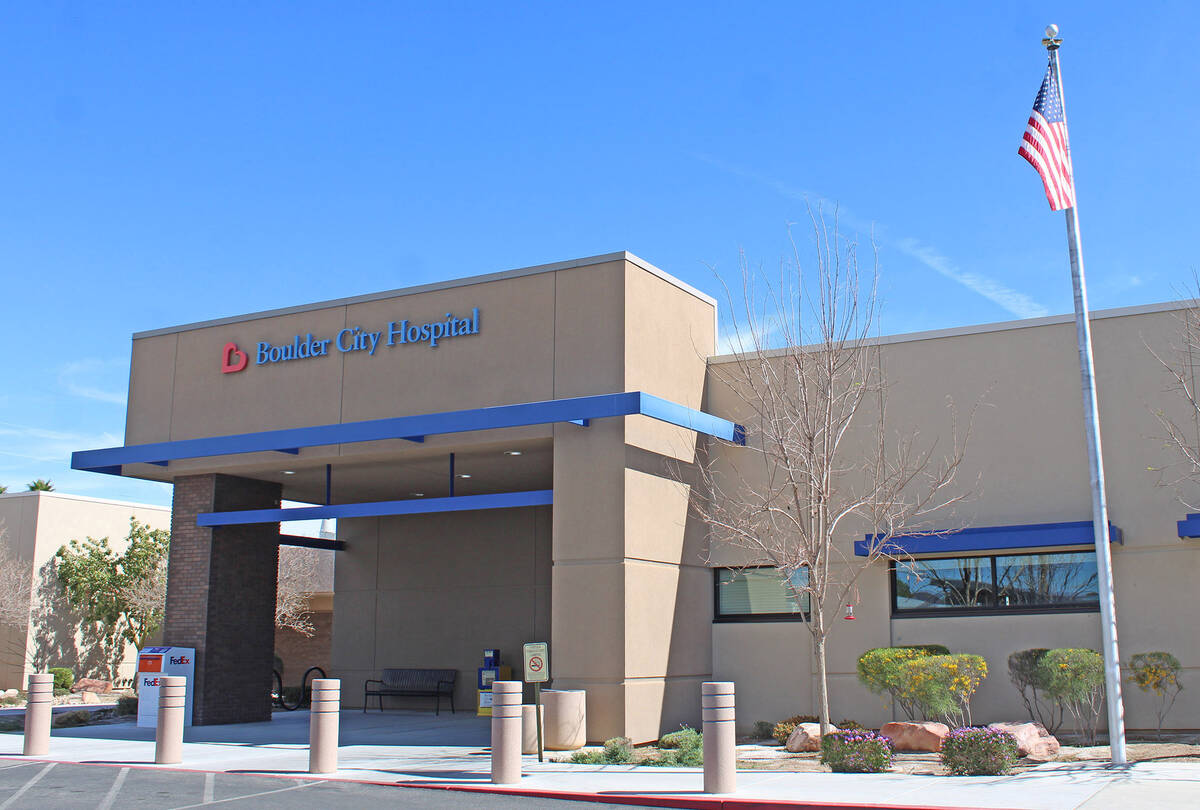 Ron Eland/Boulder City Review The Boulder City Hospital was recently awarded a federal grant fo ...