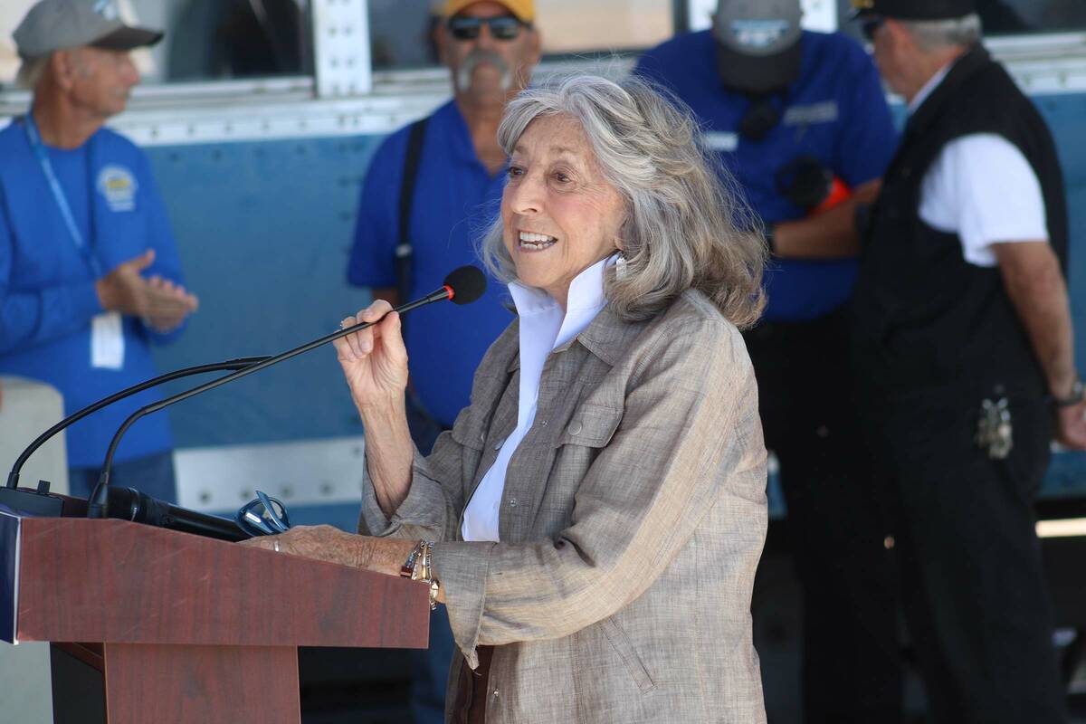 Ron Eland/Boulder City Review Rep. Dina Titus, D-Nev. was one of the guest speakers at this pas ...