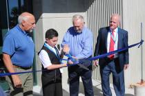 Ron Eland/Boulder City Review With Lt. Gov. Stavros Anthony (left) and Dan Thielen, administrat ...