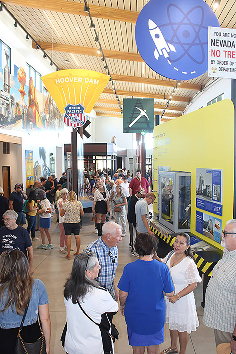 Ron Eland/Boulder City Review A look inside the new visitor center at the new Nevada State Rail ...
