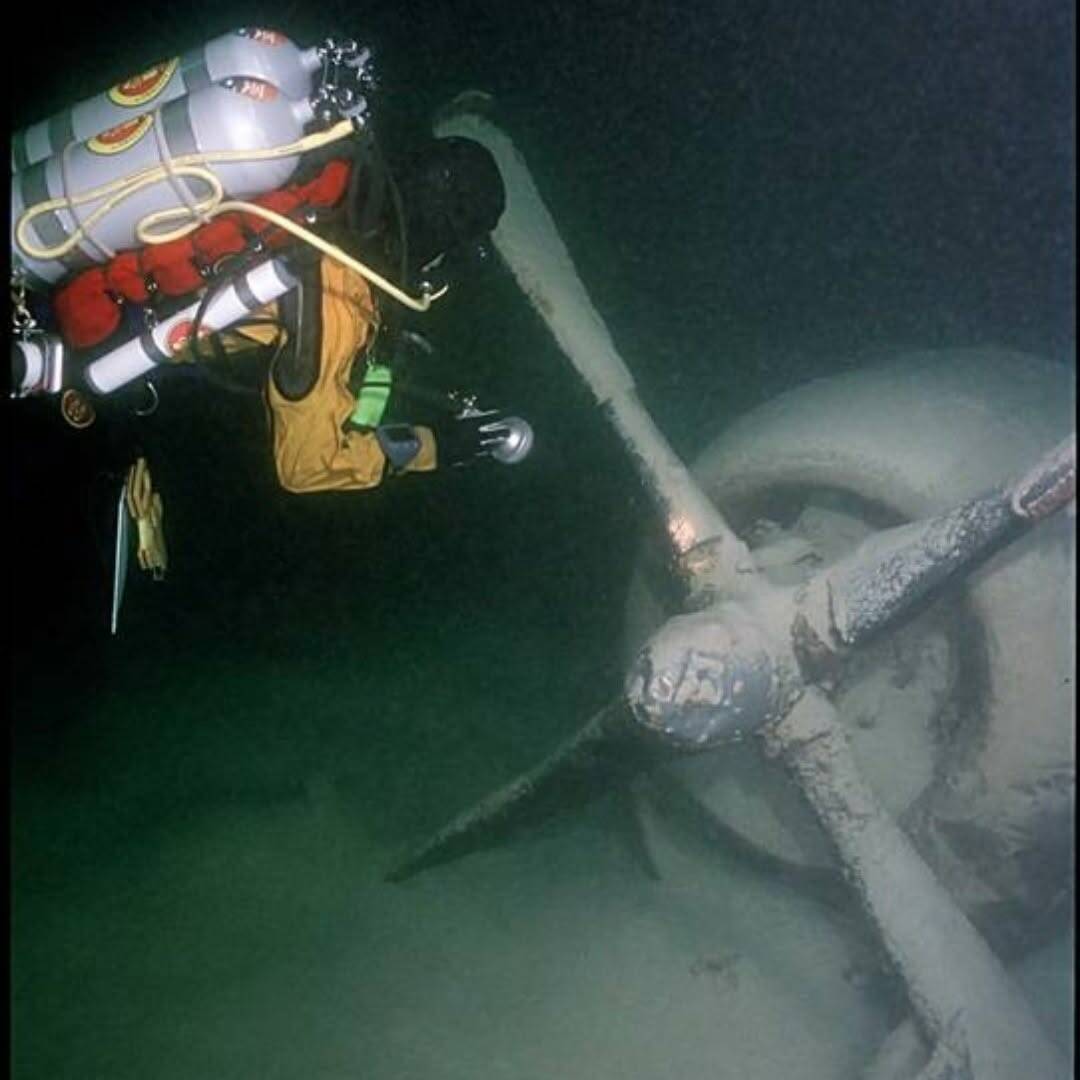 The wreckage of a B-29 plane is seen at Lake Mead National Recreation Area. (Lake Mead National ...