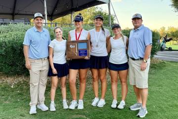 Photo copurtesy Bobby Reese Boulder City High School girls golf captured the 3A Southern Regio ...