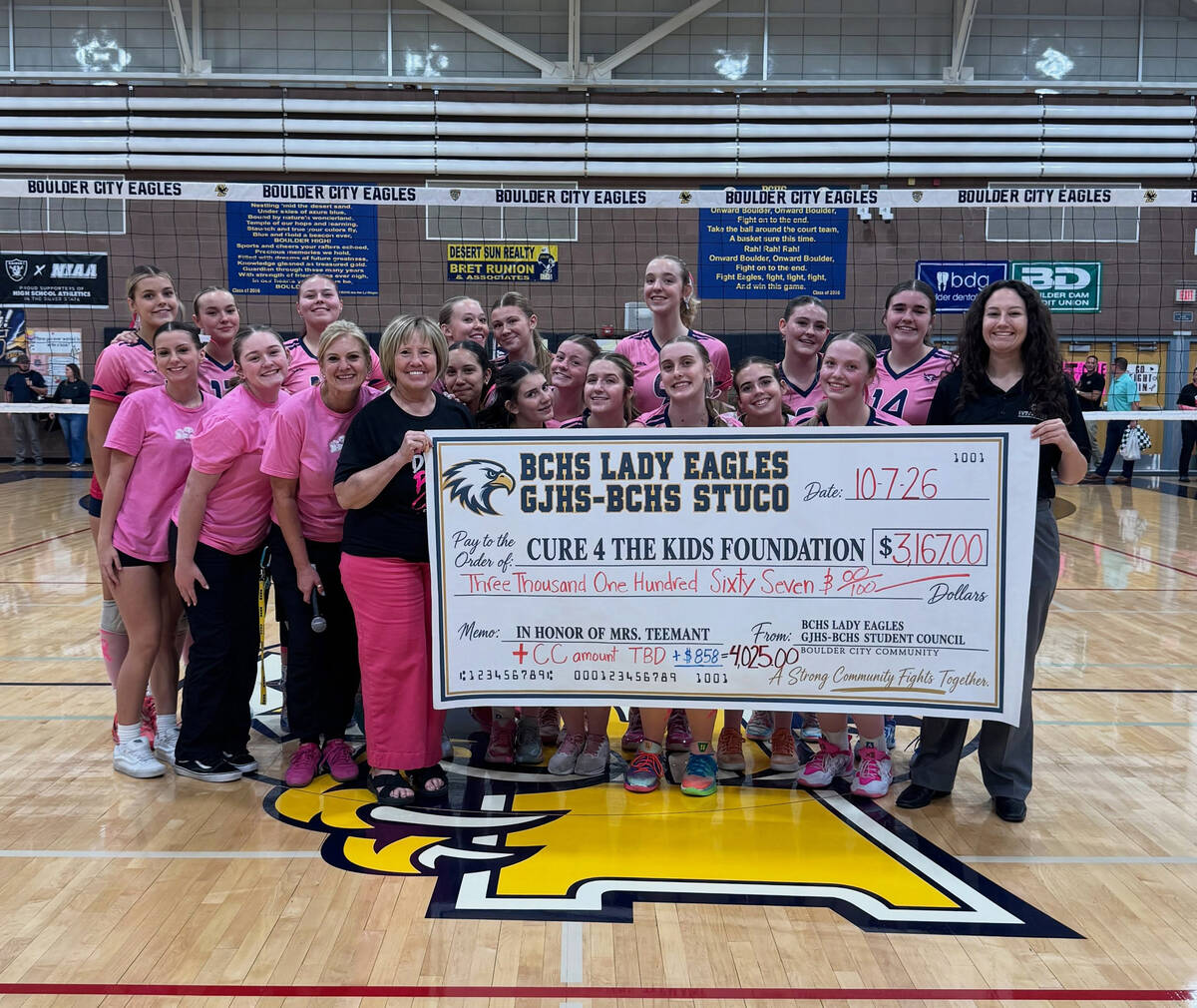 Photo courtesy BCHS Earlier this month, a fundraiser, spearheaded by Garrett Junior High and Bo ...