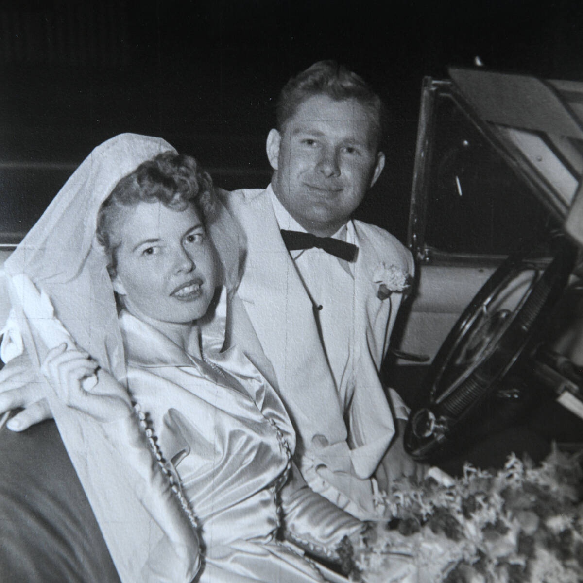 A wedding photo shows Sundae Schor’s mother Mauna Ross and her stepfather Edward Lelburian Ja ...