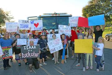 Photos by Ron Eland/Boulder City Review Around 100 people turned out Monday to honor 12-year-ol ...